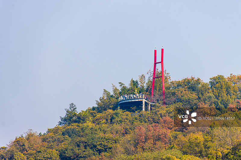 秋，溧阳天目湖山水园龙兴岛风光图片素材