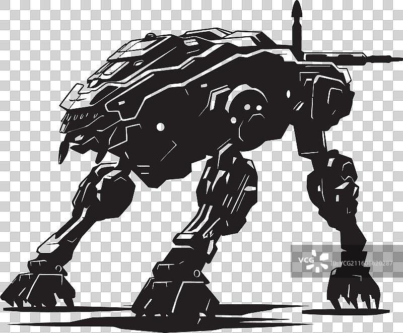 武装泰坦黑色图标设计科技军团图片素材