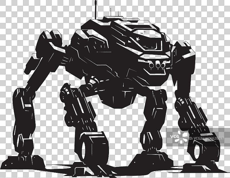 钢铁巨兽战争图标设计 赛博格守护者图片素材