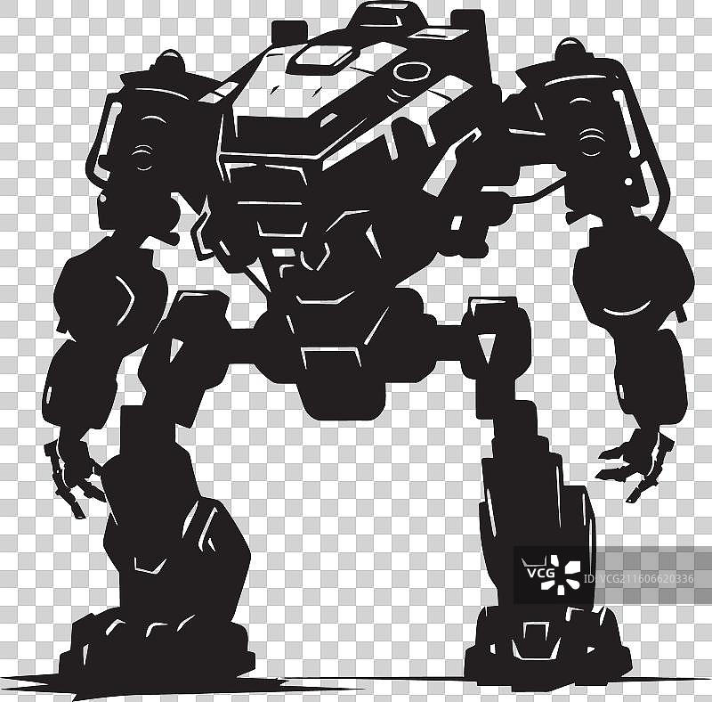 装甲谜团 黑色标志 机器人 科技 守护者 战争图片素材