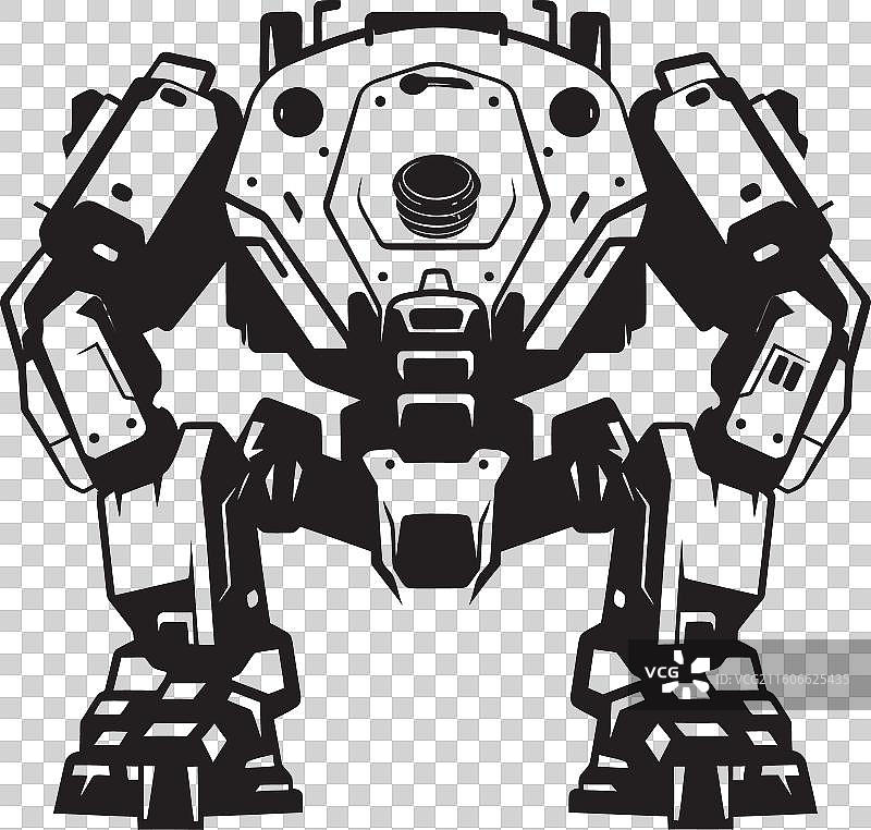 战士执法者机器人标志图标装甲泰坦图片素材
