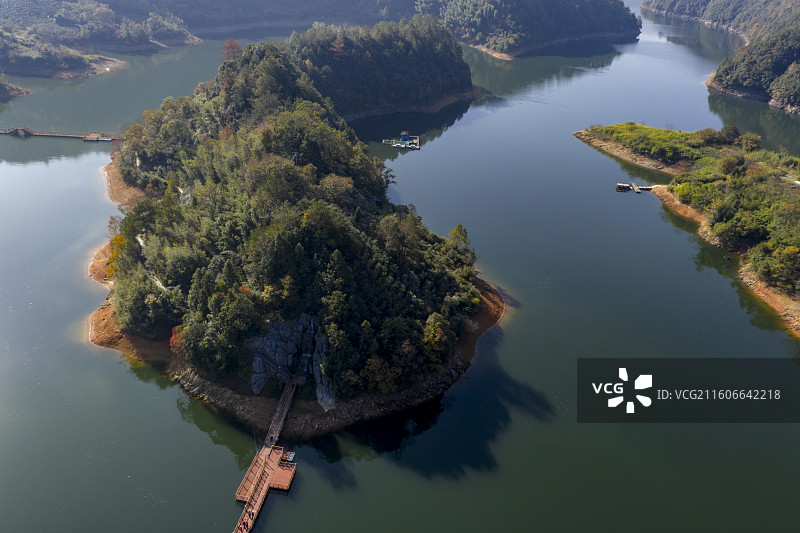 美丽的丰乐湖图片素材