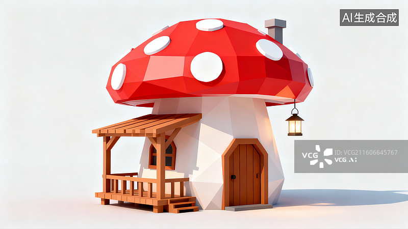 【AI数字艺术】可爱的小房子图片素材