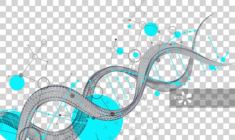 抽象的未来主义线框背景图片素材