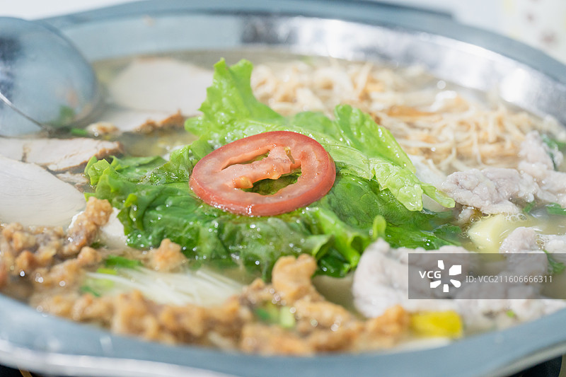 四川重庆美食 豆花火锅 酥肉 滑肉 特写 豆花饭 豆汤饭图片素材