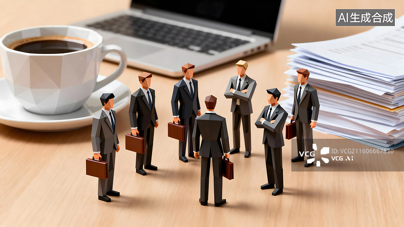 【AI数字艺术】商业精英 金融大亨 商务合作会谈图片素材