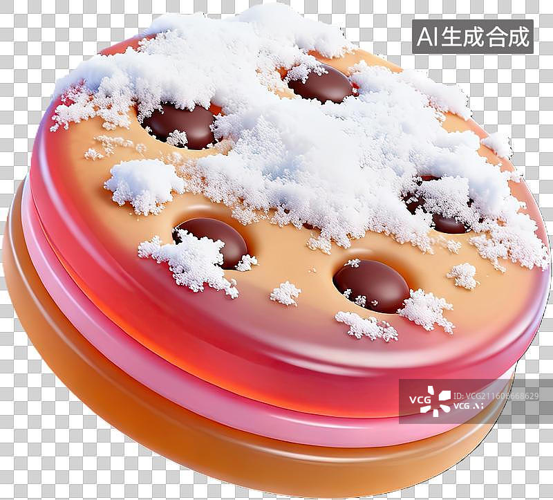 【AI数字艺术】彩色夹心饼干覆盖糖霜图片素材