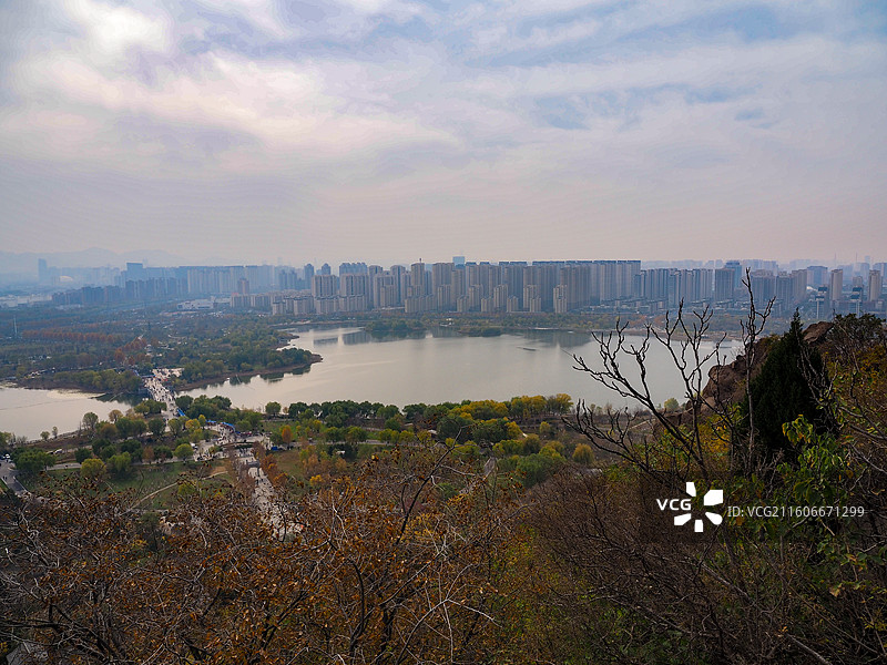 济南华山湖公园的风景图片素材