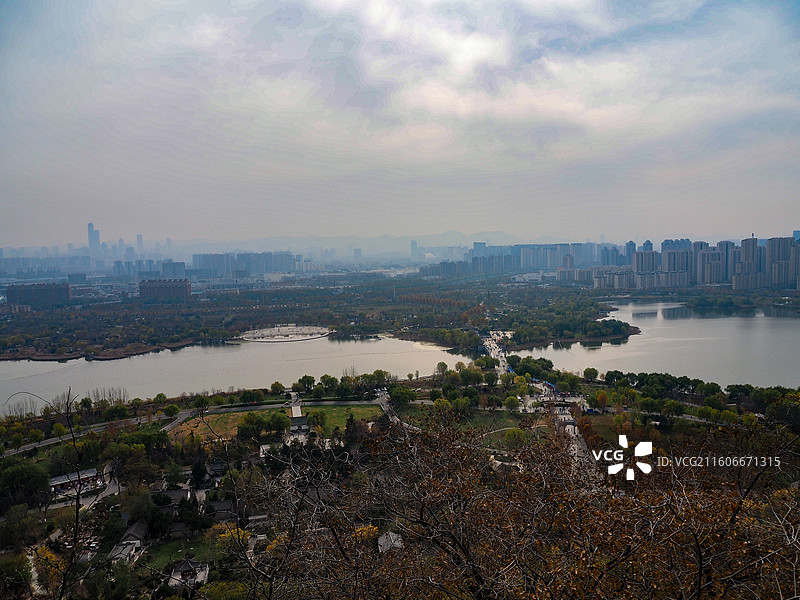 济南华山湖公园的风景图片素材