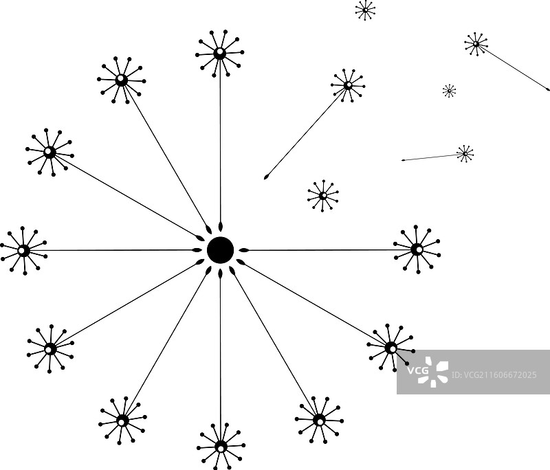 蒲公英花朵标志图片素材