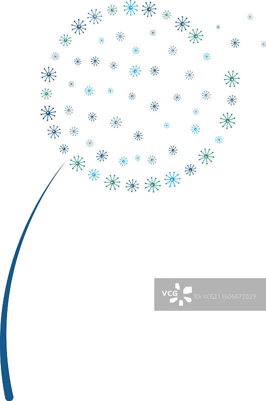 蒲公英花朵标志图片素材