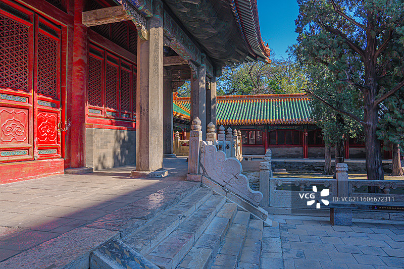 曲阜孔庙 寝殿 古建筑 世界文化遗产图片素材