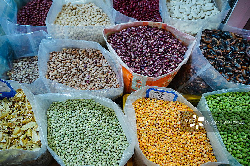 豆类 五谷杂粮 山东省青岛市团岛农贸市场图片素材