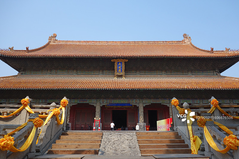 山东省济宁市曲阜市曲阜孔庙文庙：大成殿图片素材