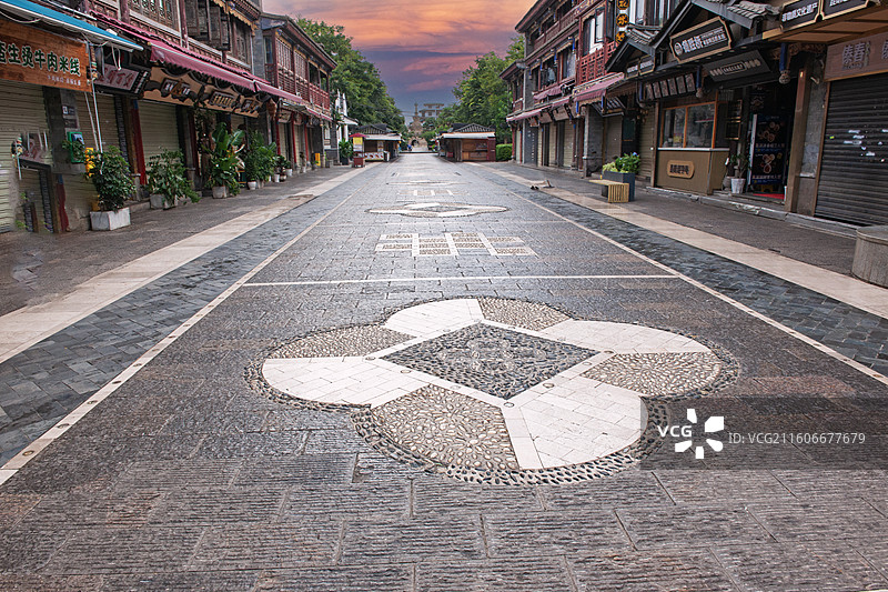 云南昆明，官渡古镇图片素材