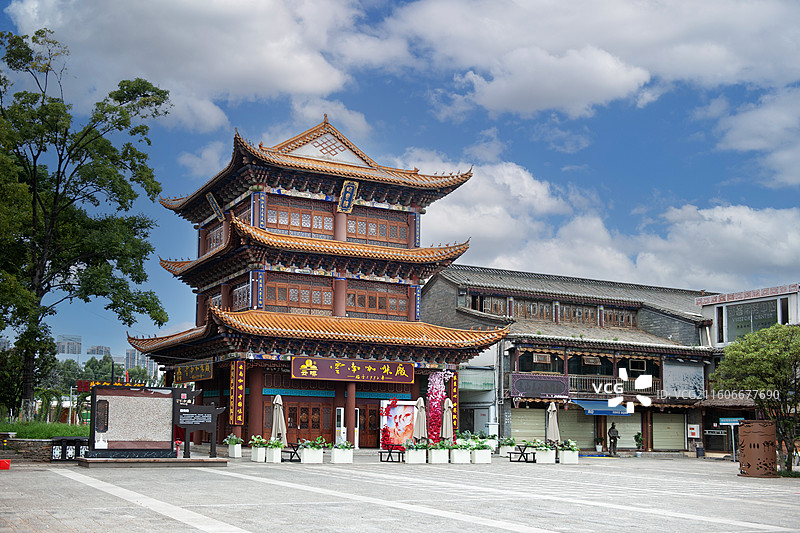 云南昆明，官渡古镇图片素材