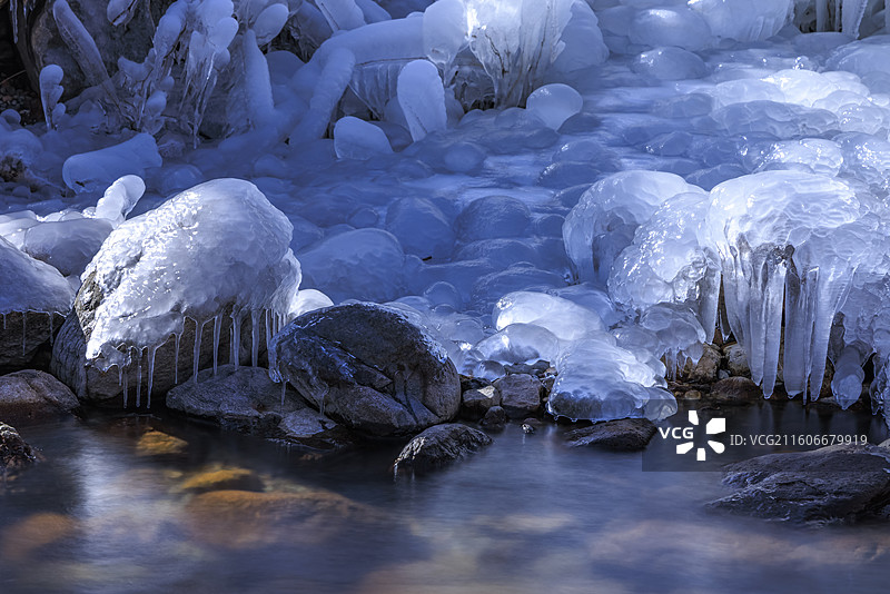 北京延庆玉渡山冰晶童话世界图片素材