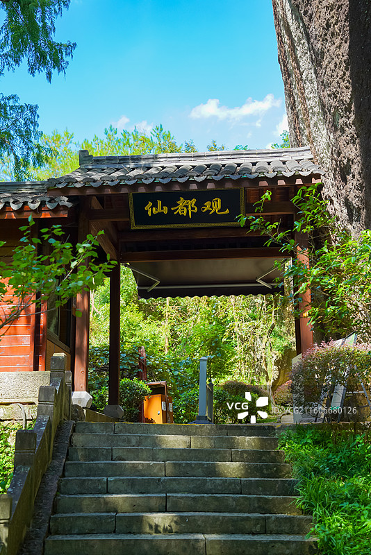 浙江省丽水市，缙云县，仙都景区，仙都观，赵侯祠图片素材