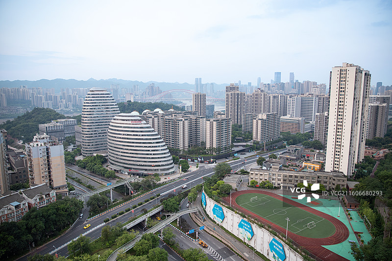 重庆江北区城市景观图片素材