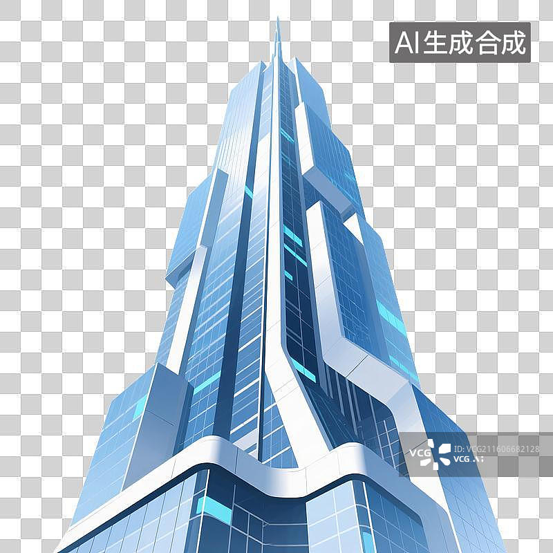 【AI数字艺术】未来都市棱镜图片素材