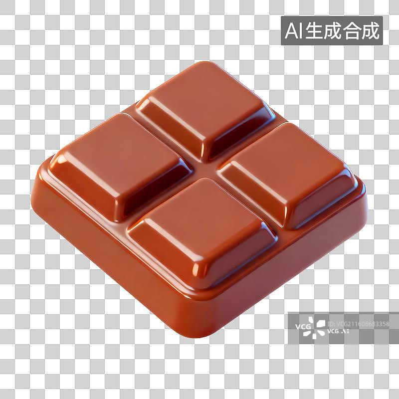【AI数字艺术】一块巧克力图片素材