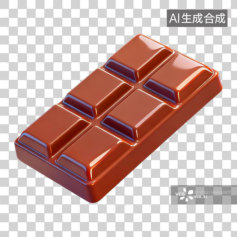 【AI数字艺术】一块巧克力图片素材