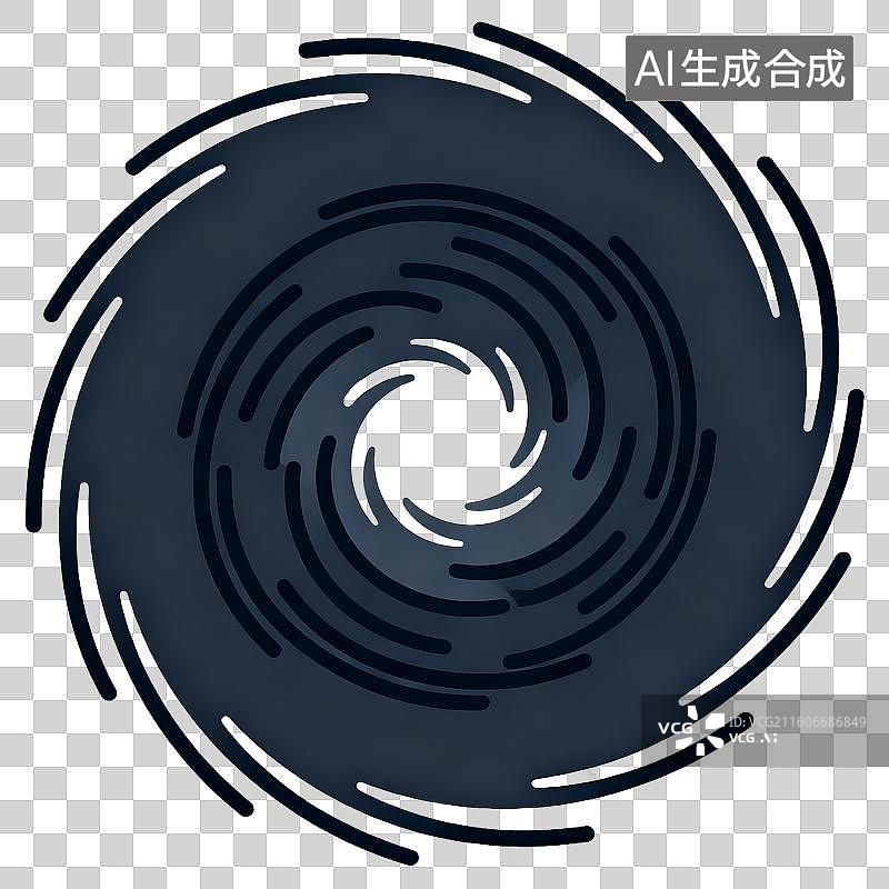 【AI数字艺术】深色涡旋风波口图片素材