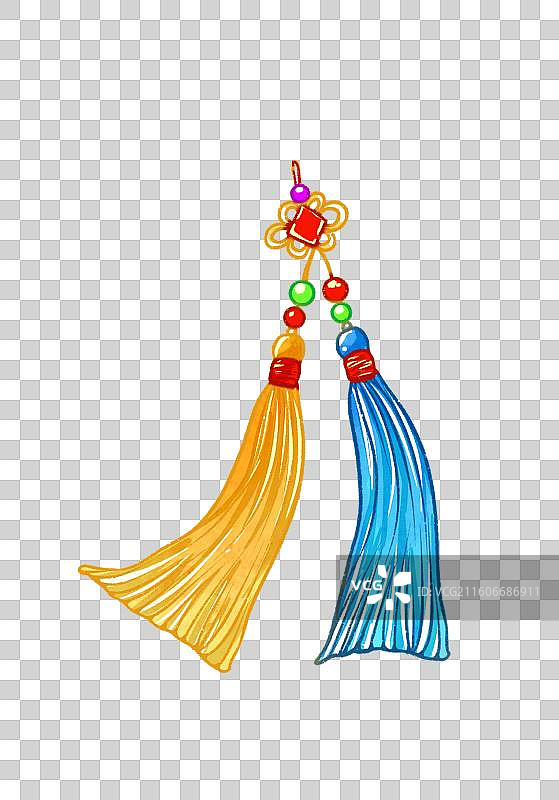 新年节日元素流苏挂件图片素材