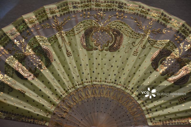 浙江省杭州市，中国扇文化博物馆，扇子图片素材