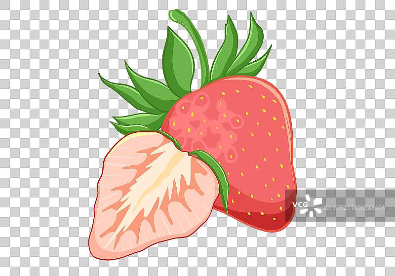 扁平风水果元素草莓图片素材