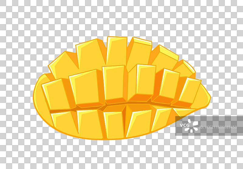 扁平风水果元素芒果块图片素材