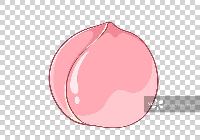 扁平风水果元素桃子图片素材