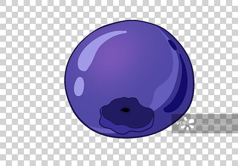 扁平风水果元素一个蓝莓图片素材