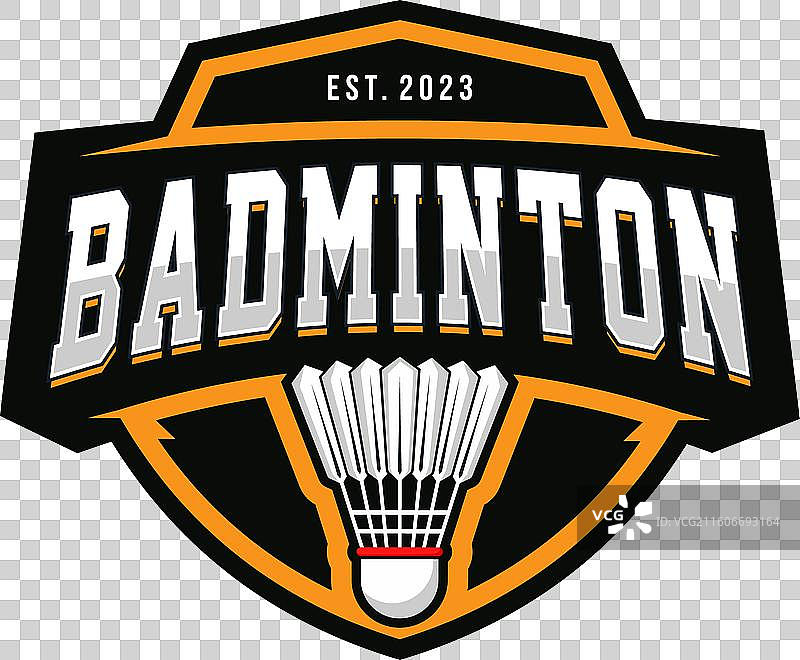 羽毛球标志运动设计模板图片素材