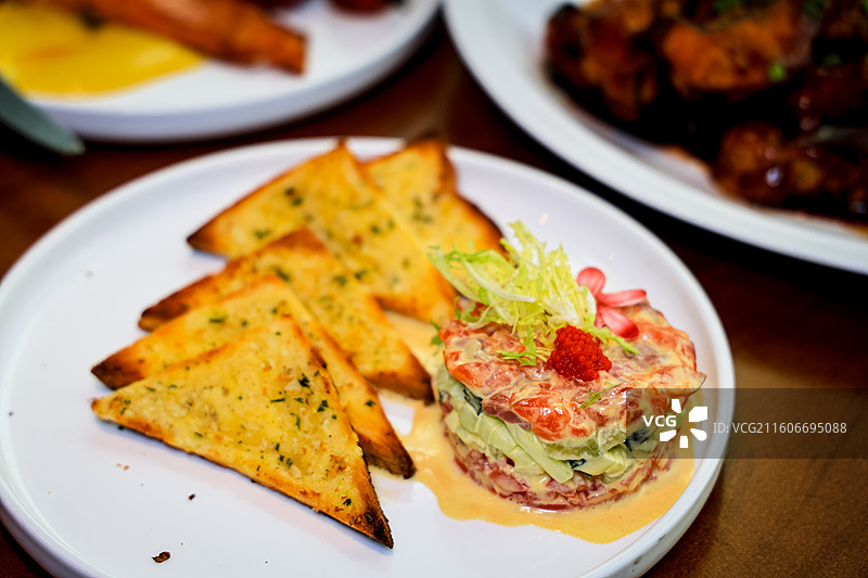 三文鱼菜品图片素材