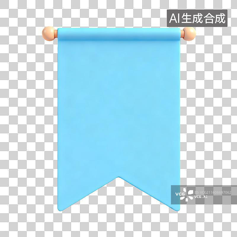 【AI数字艺术】蓝色三角装饰横幅图片素材