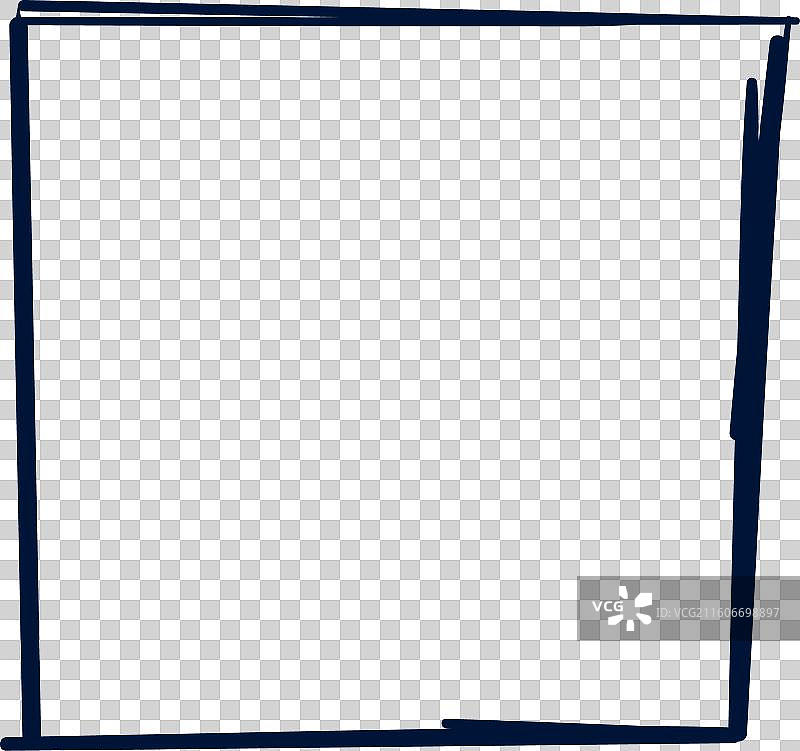 方形涂鸦线条 手绘方形图片素材