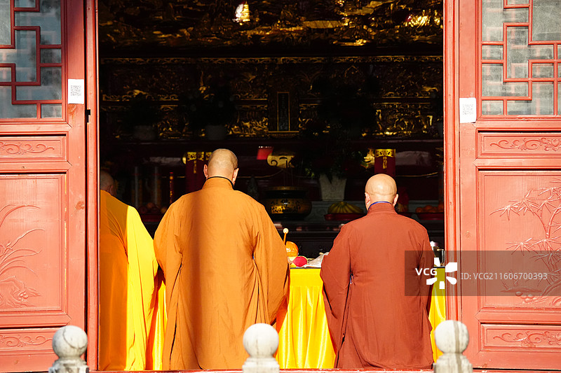 湖州 长兴 八都岕景区 空王教寺 大雄宝殿 祈福 许愿 新年前期图片素材