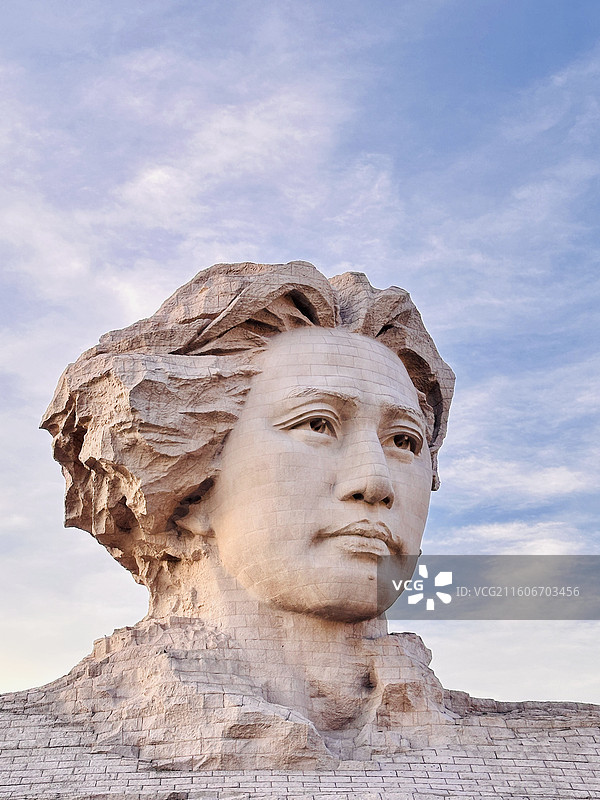 湖南省长沙市区中湘江江心橘子洲爱国主义教育基地图片素材