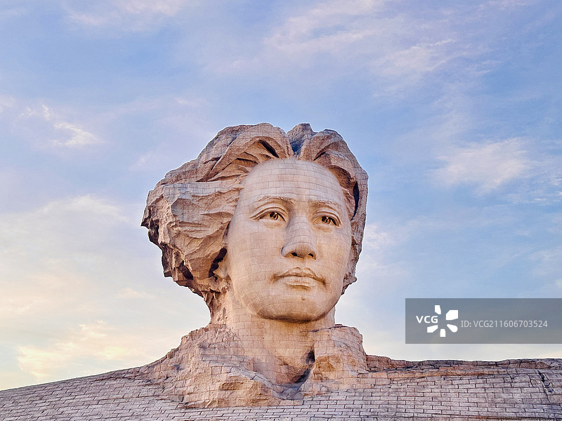 湖南省长沙市区中湘江江心橘子洲爱国主义教育基地图片素材