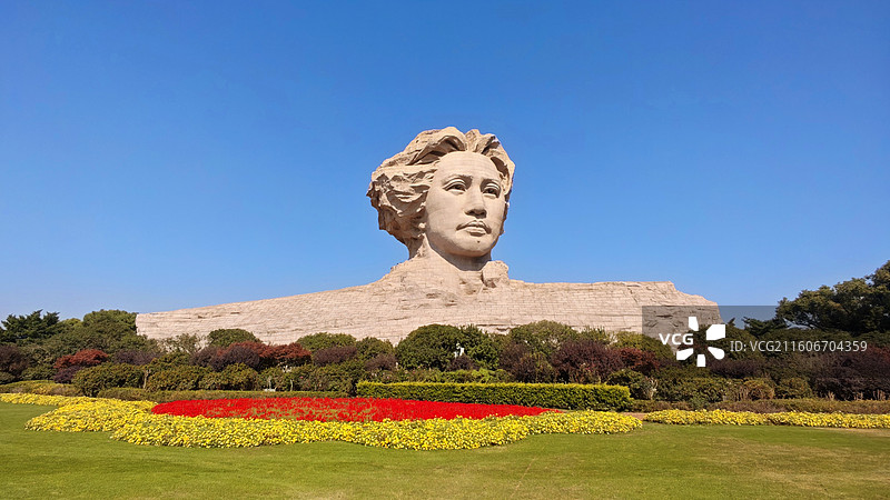 长沙橘子洲头图片素材