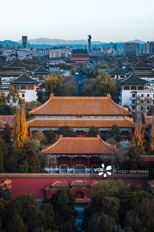 北京中轴线上的建筑图片素材