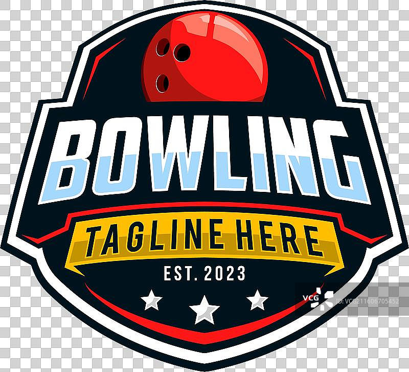 保龄球标志运动设计模板保龄球徽章图片素材