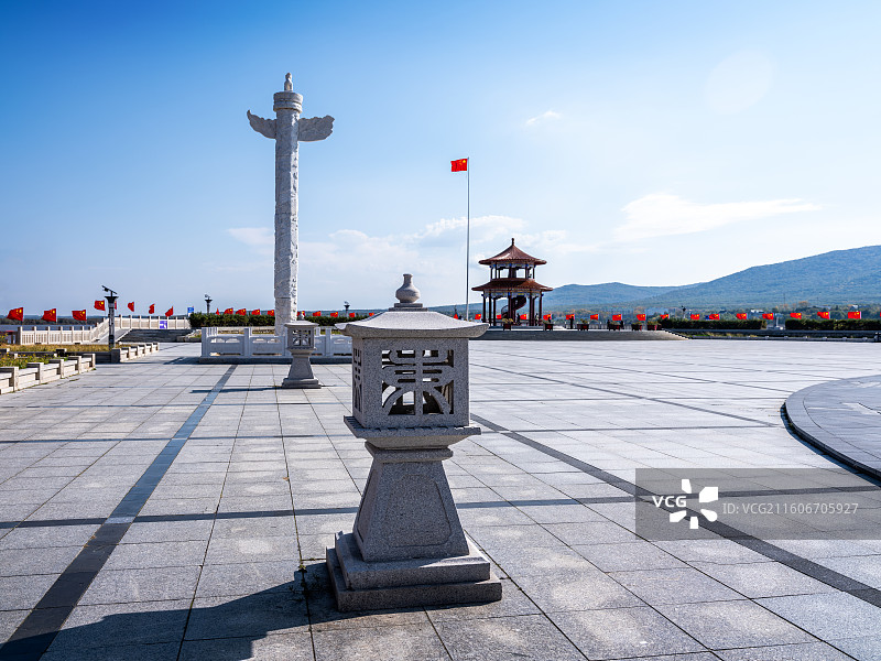 东极广场 中国抚远图片素材