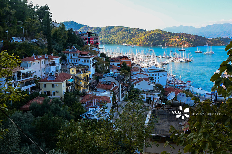 山海之间 · 土耳其费特希耶安静一隅图片素材