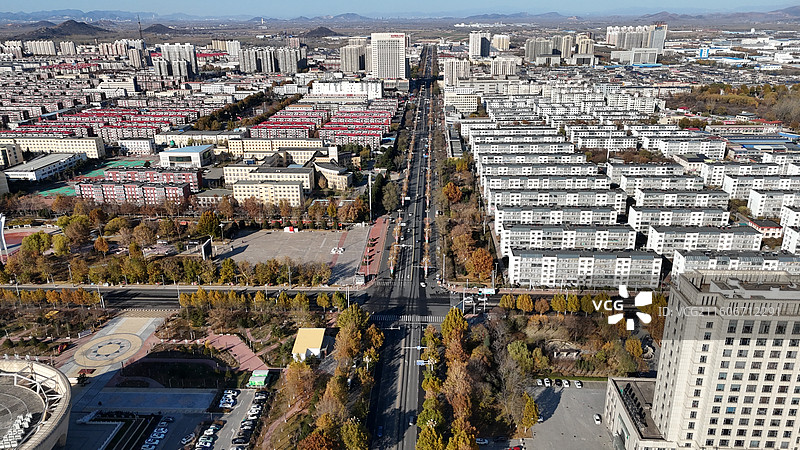 唐山滦州市航拍图片素材