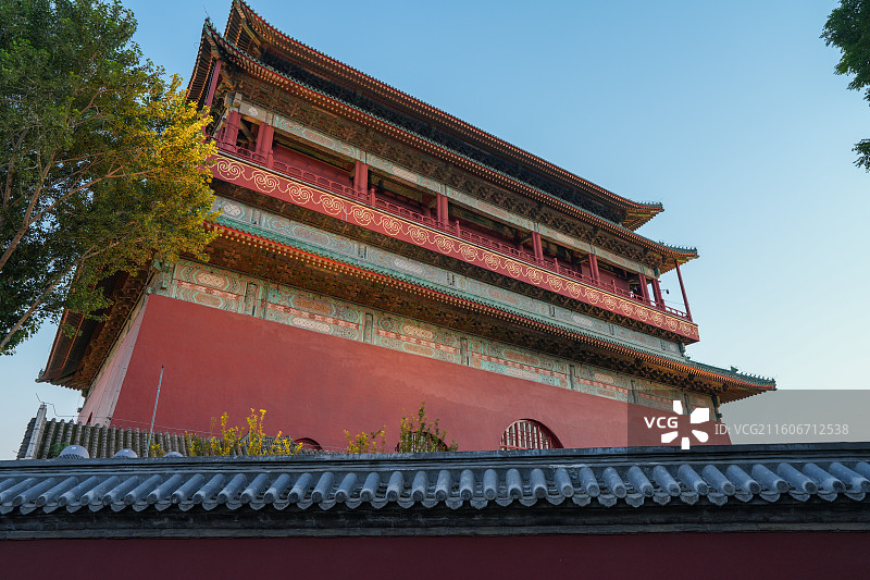 北京地安门鼓楼图片素材