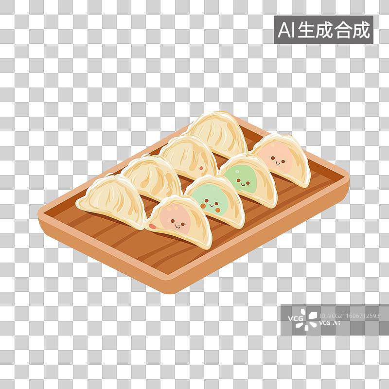【AI数字艺术】饺子图片素材