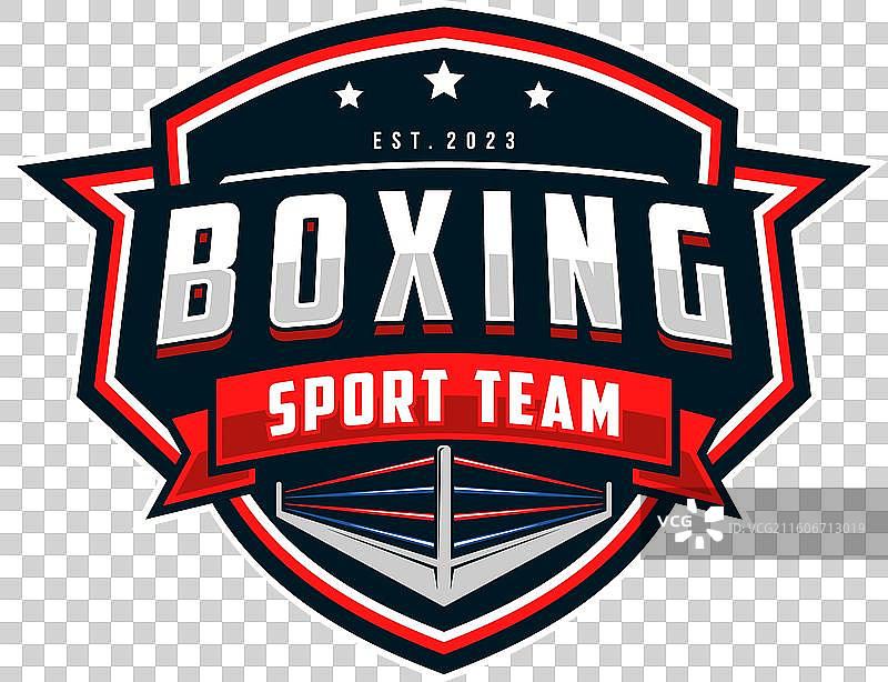 拳击标志运动设计模板拳击徽章图片素材