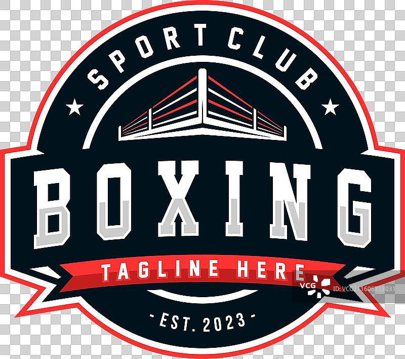 拳击标志运动设计模板拳击徽章图片素材